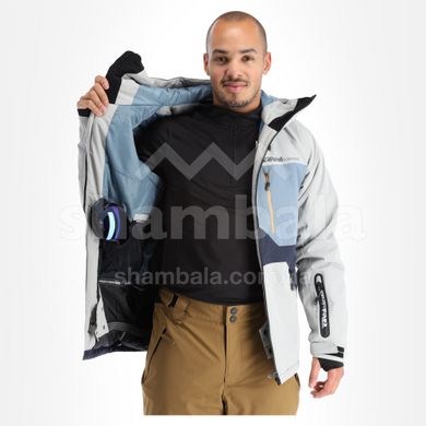 Гірськолижна чоловіча тепла мембранна куртка Rehall Maine 2022, S - gravel stone (60180-1020-S)