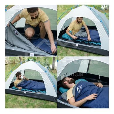 Спальний мішок Naturehike Ultralight LW180 NH21MSD04 (15/8°С), 185 см - Left Zip, XL, Dark Blue (2000999789229)