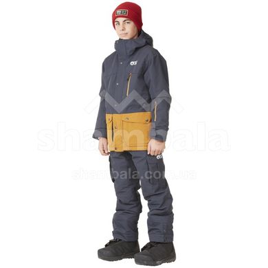 Гірськолижна дитяча тепла мембранна куртка Picture Organic Marcus Jr, Dark Blue/Safran, 14, 2021 (PO KVT064A-14)