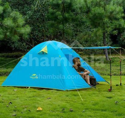 Палатка двухместная Naturehike P-Series NH18Z022-P, Blue, 210T/65D (6975641887911)