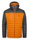 Чоловічий легкий пуховик Rab Microlight Alpine Jacket, GRAPHENE/MARMALADE, L (5059913064277)