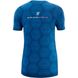 Женская футболка Compressport Training Tshirt SS W Badges - Mont Blanc 2020, Blue, S (AW00010L 500 00S)