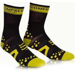 Носки Compressport Pro Racing Socks V3.0 Bike 2019, Black/Yellow, Т4 (BSHV2-99YL-T4)