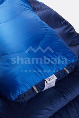 Спальний мішок жіночий Rab Neutrino 400 Wmns Regular, (-7&deg;C), 170 см - Left Zip, Nightfall Blue (RB QSM-91-NFB-REG-LZ)