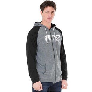 Чоловіча толстовка з рукавом реглан Picture Organic Alka Light Hoody Zip, Dark Grey/Black L (PO MTS549A-L)