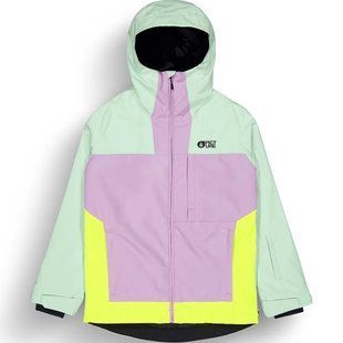 Горнолыжная женская теплая мембранная куртка Picture Organic Seakrest W 2025, Silt Green-Acid Lime-Orchid, S (PO WVT0362A-S)