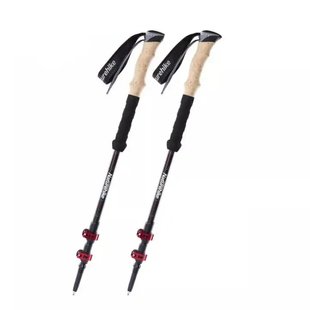 Трекінгові палиці Naturehike NH20DS003, Black/Red, 62-135 см, 2 шт (6927595746233)