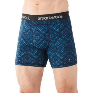 Трусы мужские Smartwool Merino 150 Printed Boxer Brief Deep Navy, р.M (SW 14030.092-M)