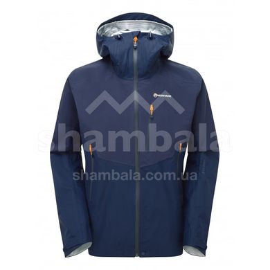 Мембранна чоловіча куртка для трекінгу Montane Ajax Jacket, S - Antarctic Blue (MAJJAANTB4)