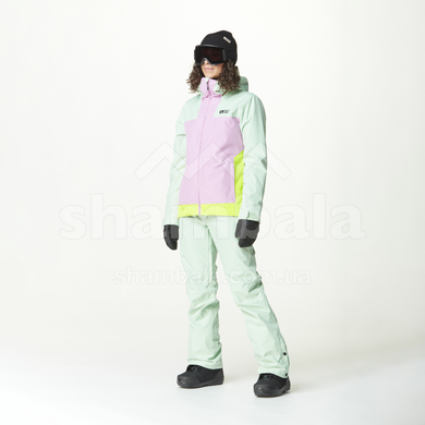 Горнолыжная женская теплая мембранная куртка Picture Organic Seakrest W 2025, Silt Green-Acid Lime-Orchid, S (PO WVT0362A-S)