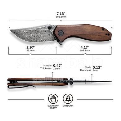 Нож складной Civivi ODD 22, Brown (C21032-DS1)