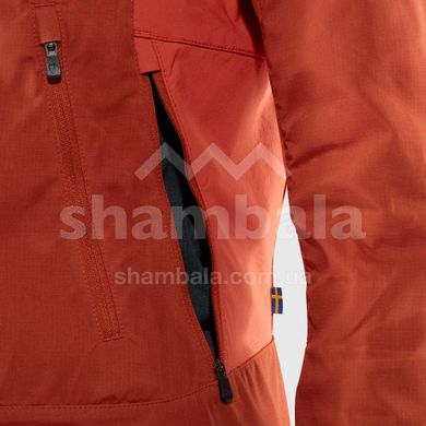 Жіноча трекінгова демісезонна куртка Fjallraven Abisko Lite Trekking Jacket W, Cabin Red/Rowan Red, XS (7323450683634)