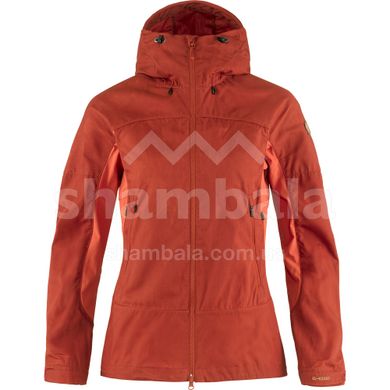 Женская трекинговая демисезонная куртка Fjallraven Abisko Lite Trekking Jacket W, Cabin Red/Rowan Red, XS (7323450683634)