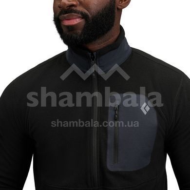 Кофта флісова чоловіча Black Diamond M Rift HZ Fleece Jacket, Black/Black, XL (BD 7441149008XLG1)