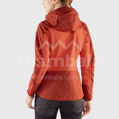 Жіноча трекінгова демісезонна куртка Fjallraven Abisko Lite Trekking Jacket W, Cabin Red/Rowan Red, XS (7323450683634)