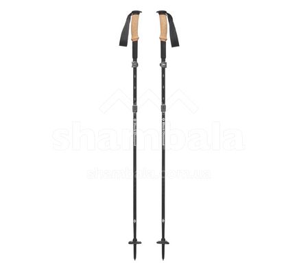 Трекінгові палки Black Diamond Alpine FLZ, 105-125 см, Black (BD 112195-125)