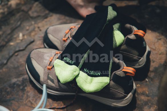 Туристичні шкарпетки Na Giean UHMWPE Medium Weight Crew, S (37-40), Black/Yellow (NGСM4001-S)