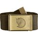 Пояс Fjallraven Canvas Brass Belt 4 cm, Dark Olive (7323450077204)