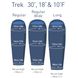 Спальный мешок Trek TKI (5/-1°C), 183 см - Left Zip, Bright Blue/Denim от Sea to Summit (STS ATK1-R) 2019