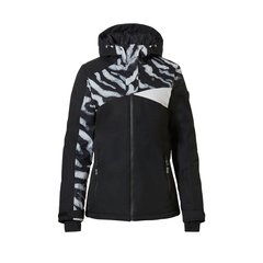 Горнолыжная женская теплая мембранная куртка Rehall Willow W 2022, XS - black zebra (60224-1024-XS)