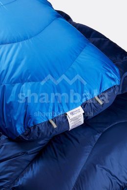 Спальний мішок Rab Neutrino 600 Long, (-12&deg;C), 200 см - Left Zip, Nightfall Blue (RB QSM-92-NFB-LNG-LZ)