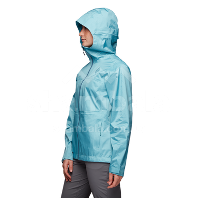 Мембранная женская куртка для трекинга Black Diamond W Treeline Rain Shell, Coastal Blue, S (BD 7450094054SML1)