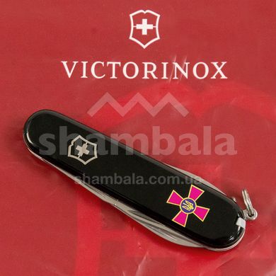 Нож Victorinox Spartan, 12 функций, 91 мм, Black/Эмблема ВСУ (VKX 13603.3.W0010u)