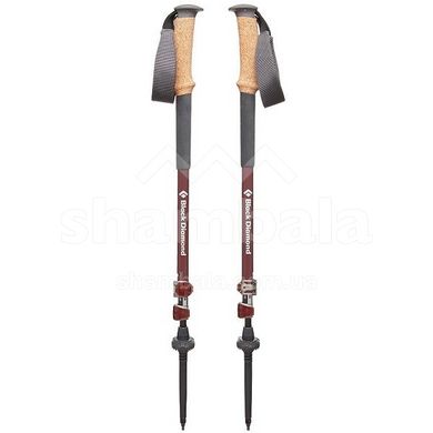 Треккинговые телескопические палки женские Black Diamond W Alpine Carbon Cork, 63-125 см, Picante (BD 112198.0000)
