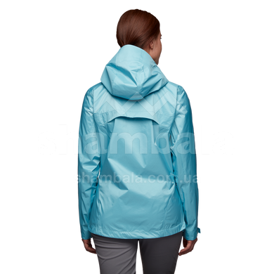 Мембранная женская куртка для трекинга Black Diamond W Treeline Rain Shell, Coastal Blue, S (BD 7450094054SML1)
