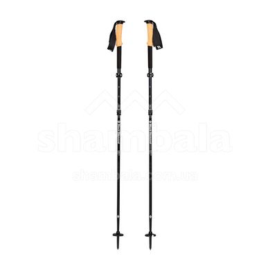 Трекінгові палки Black Diamond Alpine FLZ, 105-125 см, Black (BD 112203-125)