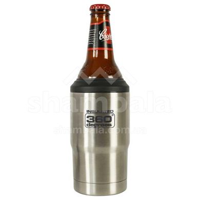 Термос для бутылки Vacuum Insulated Stainless Beer Cozy от 360° degrees, Black, (STS 360BEERCOZYBLK)