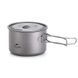 Кастрюля титановая со складной ручкой Naturehike NH18T101-A, 0.8 л, Silver (6927595733554)