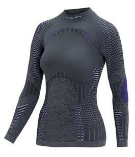 Термофутболка с длинным рукавом женская Accapi Ergoracing 2025, Anthracite/Purple, M/L (ACC AА981.6675-ML)