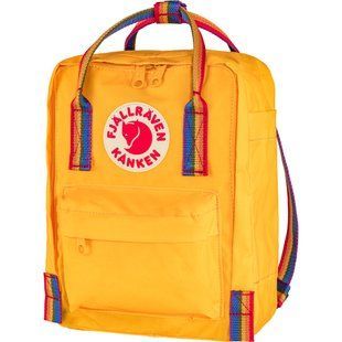 Рюкзак Fjallraven Kanken Rainbow Mini, Warm Yellow/Rainbow Pattern, (7323450690014)