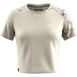 Футболка жіноча Salewa Lavaredo Hemp W Crop T-Shirt, Beige Oatmeal, 40/34 (28549/7260 40/34)