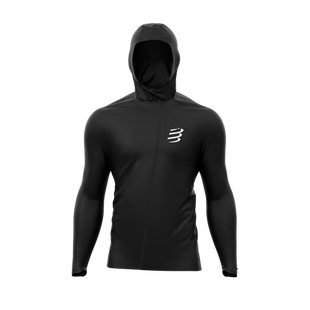 Мембранна чоловіча куртка Compressport Hurricane Waterproof 10/10 Jacket, Black, L (AM00009B 990 00L)