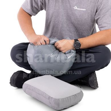 Надувна подушка Sea to Summit Aeros Down Pillow, 12x42x28см, Neutral Grey (STS 045202)