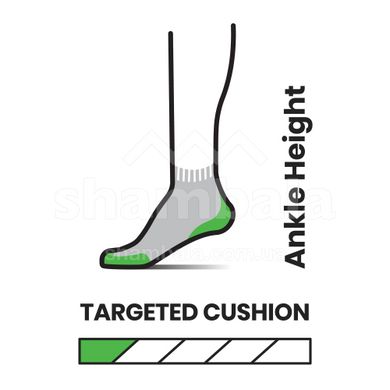 Шкарпетки чоловічі Smartwool Run Targeted Cushion Ankle Socks, Graphite, L (SW SW001661.018-L)