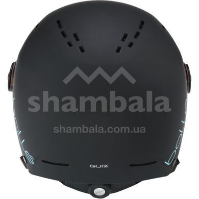 Шлем горнолыжный детский Bolle Quiz Visor Premium, Matte Black/Blue/Orange Gun Visor Cat 2, 52-55 см (BL QUIZVP.31937-52/55)