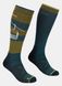 Носки мужские Ortovox Free Ride Long Socks M, green moss, 45-47 (4251422592314)