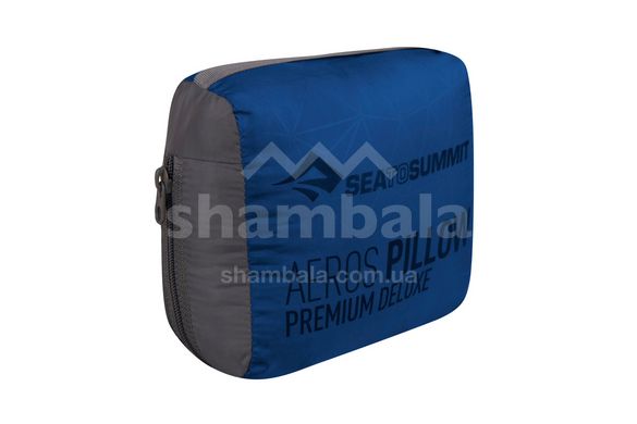 Надувна подушка Aeros Premium Pillow Deluxe, 14х56х36см, Navy від Sea to Summit (STS APILPREMDLXNB)