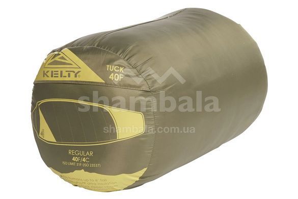 Спальный мешок Kelty Tuck 40 (+4 Сᵒ), 198 см - Right Zip, Oliva (35425720-LR)