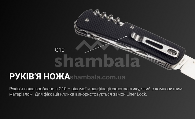 Нож-мультитул Ruike Trekker LD51-B, Black (LD51-B)