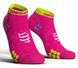 Носки Compressport Pro Racing Socks V3.0 Run Low, Fluo Pink, T2 (RSLV3-FL3430-T2)