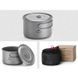 Кастрюля титановая со складной ручкой Naturehike NH18T202-B, 1.3 л, Silver (6927595733561)
