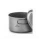 Кастрюля титановая со складной ручкой Naturehike NH18T202-B, 1.3 л, Silver (6927595733561)