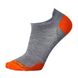 Шкарпетки чоловічі Smartwool PhD Run Ultra Light Micro Light Gray/Bright Orange, р. L (SW SW148.876-L)