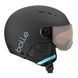 Шлем горнолыжный детский Bolle Quiz Visor Premium, Matte Black/Blue/Orange Gun Visor Cat 2, 52-55 см (BL QUIZVP.31937-52/55)