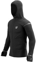 Мембранна чоловіча тепла куртка для бігу Compressport Winter Insulated 10/10 Jacket M, L - Black (CMS AM00153B-990-00L)