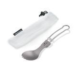 Ложка-вилка титановая складная Naturehike NH19C001-J, Grey (6927595734766)